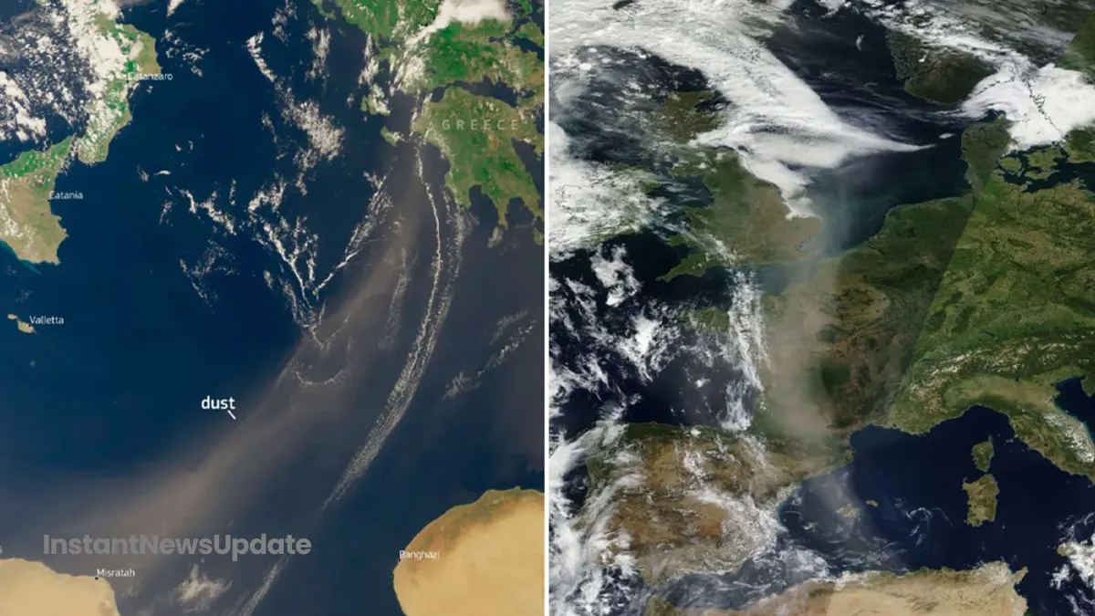Sahara Dust Cloud Sweeps Across UK